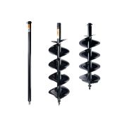 Специальный профессиональный комплект шнеков для каменистого грунта с удлинителем BURAN HARDDRILL BURAN HARDDRILL 250х800+HARDDRILL 200х800+PLUS-1000